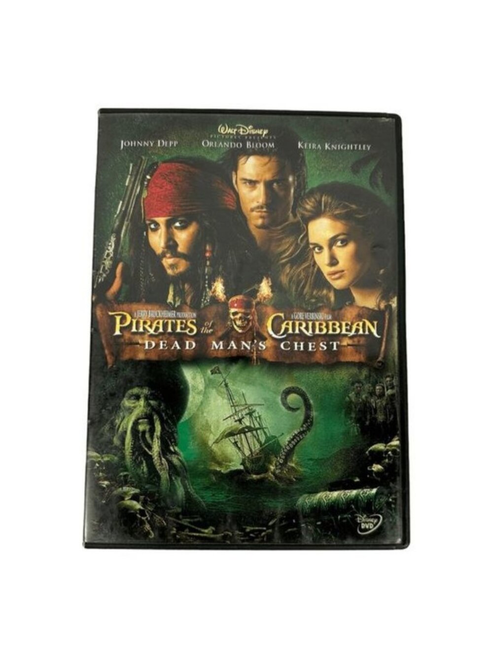 Pirates Of The Caribbean Dead Mans Chest DVD 2006 Johnny Depp Disney Adventure